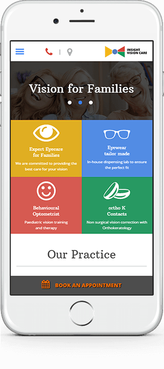 Optometry Website Design - Insight Vision Care